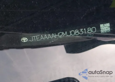 2021 Toyota Venza Xle z USA, uszkodzony, nr VIN JTEAAAAH2MJ083180